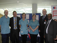 Whittington and RCN staff at the stand